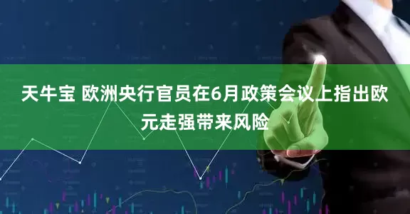 天牛宝 欧洲央行官员在6月政策会议上指出欧元走强带来风险