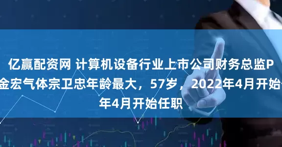 亿赢配资网 计算机设备行业上市公司财务总监PK：金宏气体宗卫忠年龄最大，57岁，2022年4月开始任职