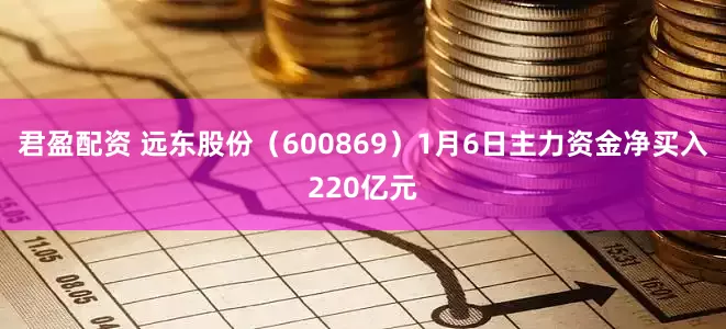 君盈配资 远东股份（600869）1月6日主力资金净买入220亿元